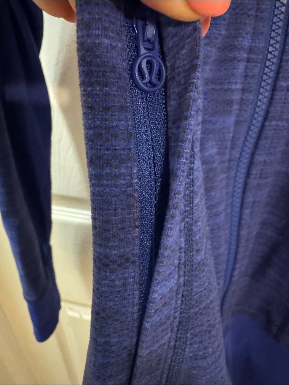 Lululemon | Daily Practice Casual Activewear Hoodie Space Dye Blue Jacket Size 2 - Picture 7 of 14